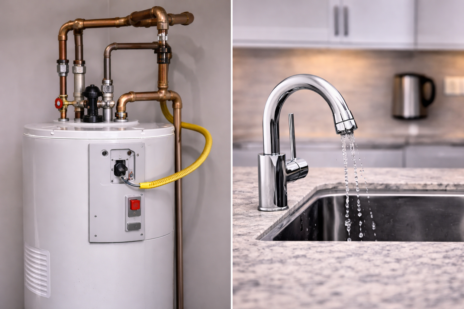 Nicely repaired plumbing under sink